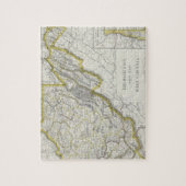 ウェストヴァージニア(1889年)のヴィンテージの地図 ジグソーパズル (縦)