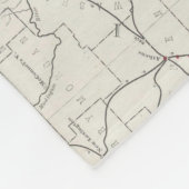 ウェストヴァージニア(1889年)のヴィンテージの地図 フリースブランケット (角)