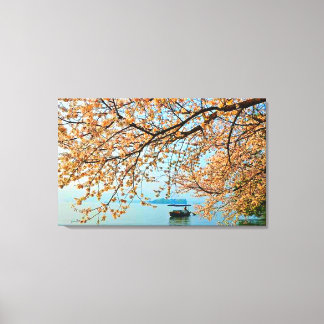 ウェスト湖の杭州、中国ストレッチCanvas Pri キャンバスプリント