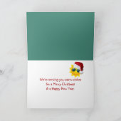 ウェスト鍵からのメリークリスマスグリーティング シーズンカード (内部)