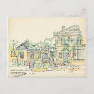 ウェスト6番目の通りでウォルシュ，オースティン，テキサス州 ポストカード