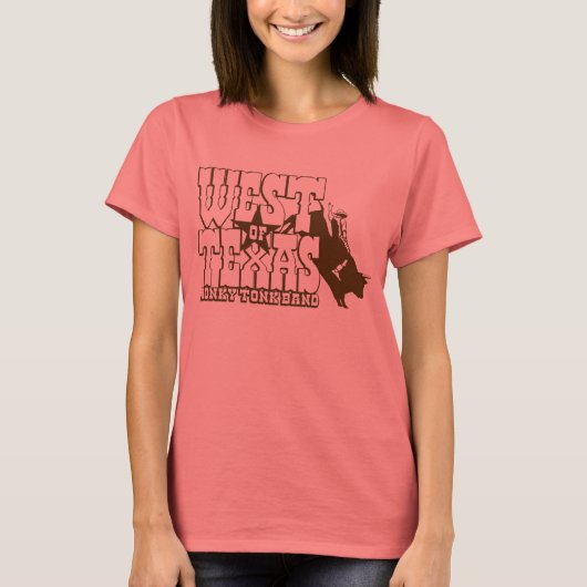 ウェスト・オブ・テキサス州・ガール・リンガー Tシャツ (正面)
