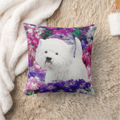 ウェスト・ハイランド絵画・ホワイト・テリア クッション (ブランケット)
