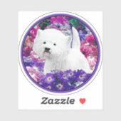 ウェスト・ハイランド絵画・ホワイト・テリア シール (シート)