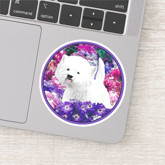 ウェスト・ハイランド絵画・ホワイト・テリア シール (詳細)