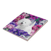 ウェスト・ハイランド絵画・ホワイト・テリア タイル (側面)