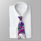 ウェスト・ハイランド絵画・ホワイト・テリア ネクタイ (タイ)