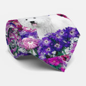 ウェスト・ハイランド絵画・ホワイト・テリア ネクタイ (ロール)