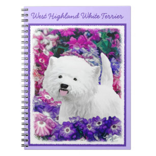 ウェスト・ハイランド絵画・ホワイト・テリア ノートブック