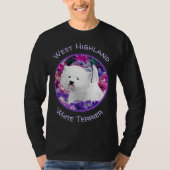 ウェスト・ハイランド絵画・ホワイト・テリア Tシャツ (正面)