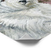 「ウェスト・ハイランド・テリア」ドッグアートカンバスプリント ポスター (角)