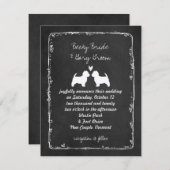 ウェスト・ハイランド・ホワイト・テリアの結婚式 招待状 (正面/裏面)