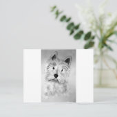 ウェスト・ハイランド・ホワイト・テリア ポストカード (スタンド正面)