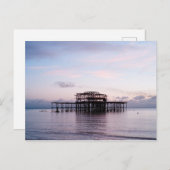 ウェスト・ピア – ブライトン&ホーブ,東サセックス,英国 ポストカード (正面/裏面)