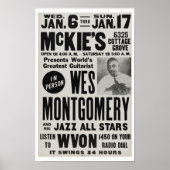 ウェスモンゴメリーアットマッキーズジャズヴィンテージ ポスター (正面)