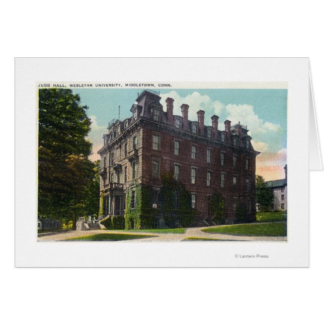 ウェスレヤン大学ジャッドホールの外観 (正面横)