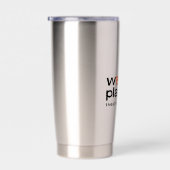 ウェスレープレーヤーステンレススチール熱タンブラー 保温保冷タンブラー (右面)