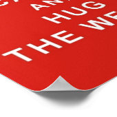 ウェス保ティーのポスター誕生日を落ち着けて抱擁する ポスター (角)