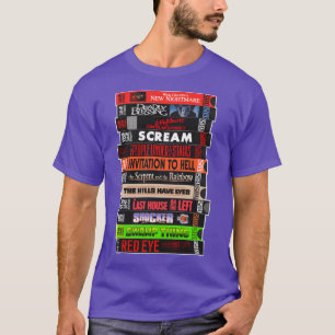 ウェス・クレイヴン VHS ホラー映画 スタック ファミリー ファミリー Tシャツ
