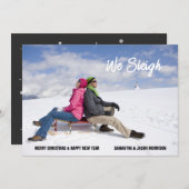 ウェズスレイおもしろいクリスマスホリデーカード シーズンカード (正面/裏面)