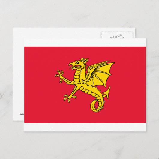 ウェセクス国旗 ポストカード (正面/裏面)