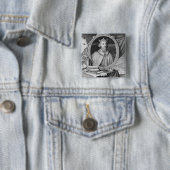 ウェセ素晴らしックス王のアルフレッド(849年~99年)が彫刻した 缶バッジ (インサイチュ)