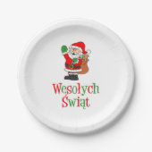 ウェソリックスワイアットポーランドクリスマス紙プレート ペーパープレート (正面)