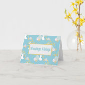 ウェソワエゴアッレジャポーランドハッピーイースター カード (黄色い花)