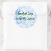 ウェソワチシッ…!ポーランド語でメリークリスマス ラウンドシール (バッグ)