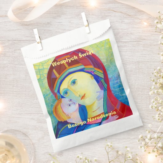 ウェソワチシフォンメリークリスマスギフトポーランド フェイバーバッグ (クリップ留めされた状態)