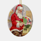 ウェソワチシフトンポーランドメリークリスマスデコール セラミックオーナメント (右)