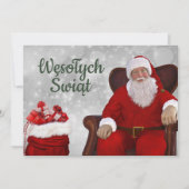 ウェソワチシブウィントメリークリスマスカードポースキ 案内状 (正面)