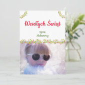 ウェソワフィチSwit ą t kartka polskuポーランドクリスマス シーズンカード (スタンド正面)