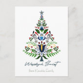 ウェゾリーチスワイプ – カ素晴らしシュビアンクリスマスツリー ポストカード (正面)