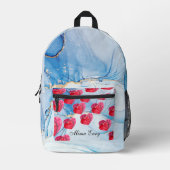 ウェターカラーパーソナライズされたプリントカットソーバッグ プリントバックパック (正面)