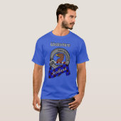 ウェダーバーンクランバッジとタータン Tシャツ (正面フル)