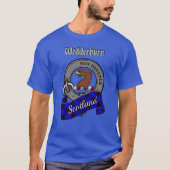 ウェダーバーンクランバッジとタータン Tシャツ (正面)