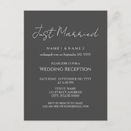 ウェッエレガントミニマルディングの駆け落ち ポストカード