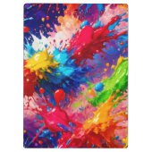 ウェッカラフルト絵を描スプラッシュデザイン クリップボード (裏面)