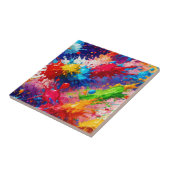 ウェッカラフルト絵を描スプラッシュデザイン タイル (側面)