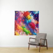 ウェッカラフルト絵を描スプラッシュデザイン タペストリー (インサイチュ(横))