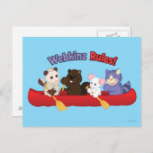 ウェッキンズ | Webkinz Rulesカヌートリップ2 ポストカード (正面/裏面)