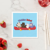 ウェッキンズ | Webkinz Rulesカヌー旅行 スタンダードカクテルナプキン (インサイチュ)