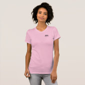ウェッジでボディサーフィンする女性Tシャツ Tシャツ (正面フル)