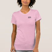 ウェッジでボディサーフィンする女性Tシャツ Tシャツ (正面)