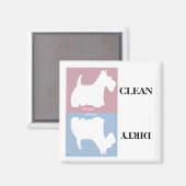 ウェッジウォフスコティッシュテリア マグネット (正面/裏面)