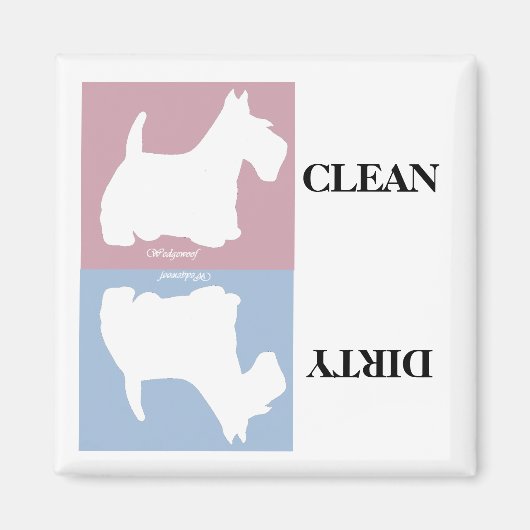 ウェッジウォフスコティッシュテリア マグネット (正面)