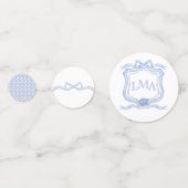 ウェッジウッド名門私立校風のモノグラム卒業 コンフェッティ (正面)