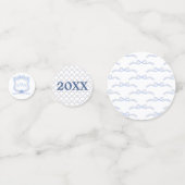 ウェッジウッド名門私立校風のモノグラム卒業 コンフェッティ (裏面)