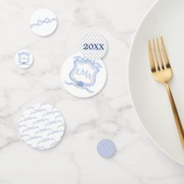 ウェッジウッド名門私立校風のモノグラム卒業 コンフェッティ